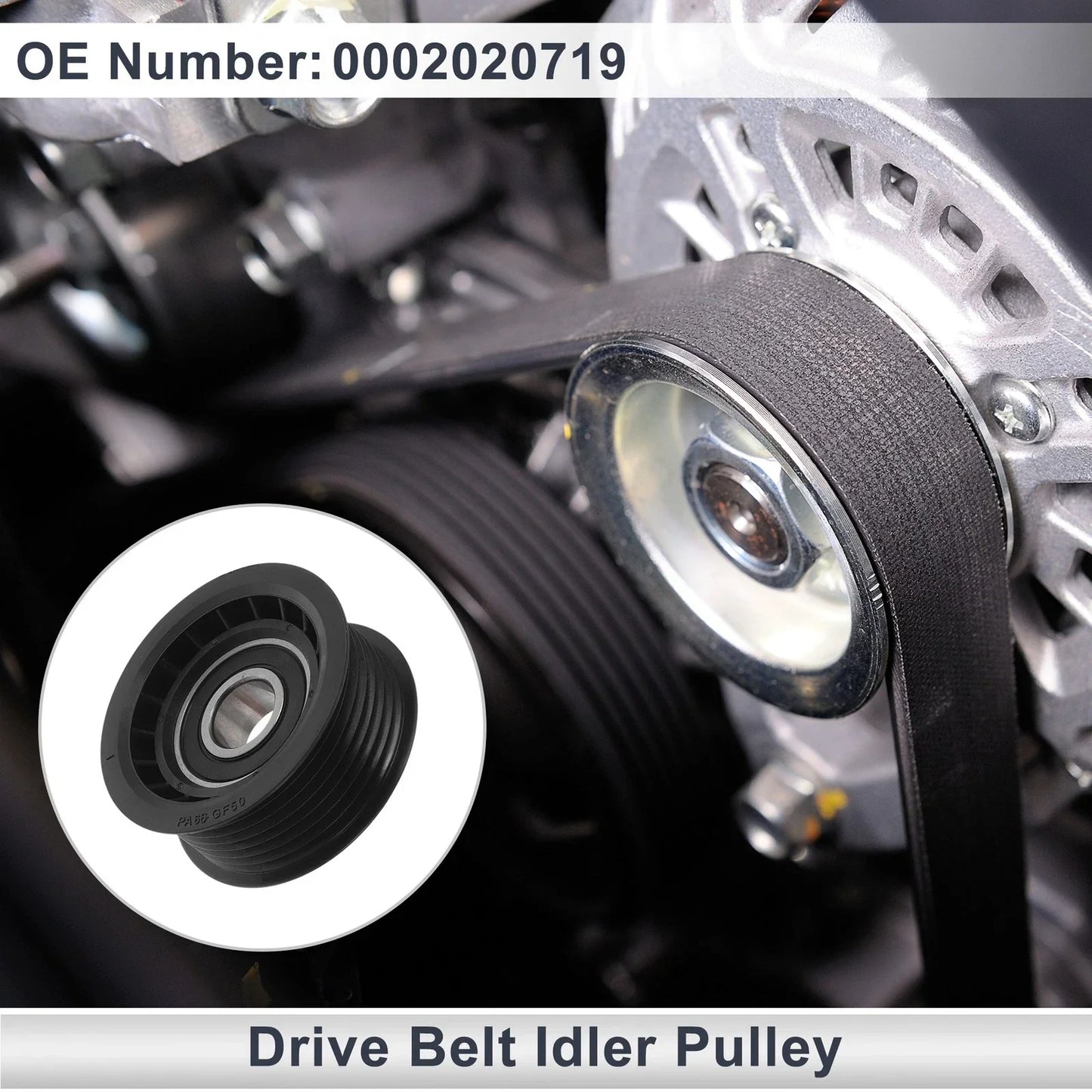 Drive Belt Idler Pulley for Mercedes-Benz S-Class (1999-2013) 1 x Pc