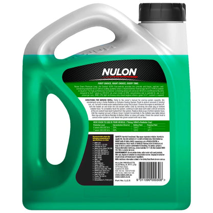 Nulon Green Premium Long Life Coolant 100% Concentrate 2.5L Long Life - AF/AB LL