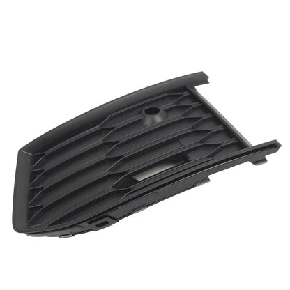 Left Front Bumper Fog Light Grille Cover Matte Black for Audi A6 S6 (18-24)