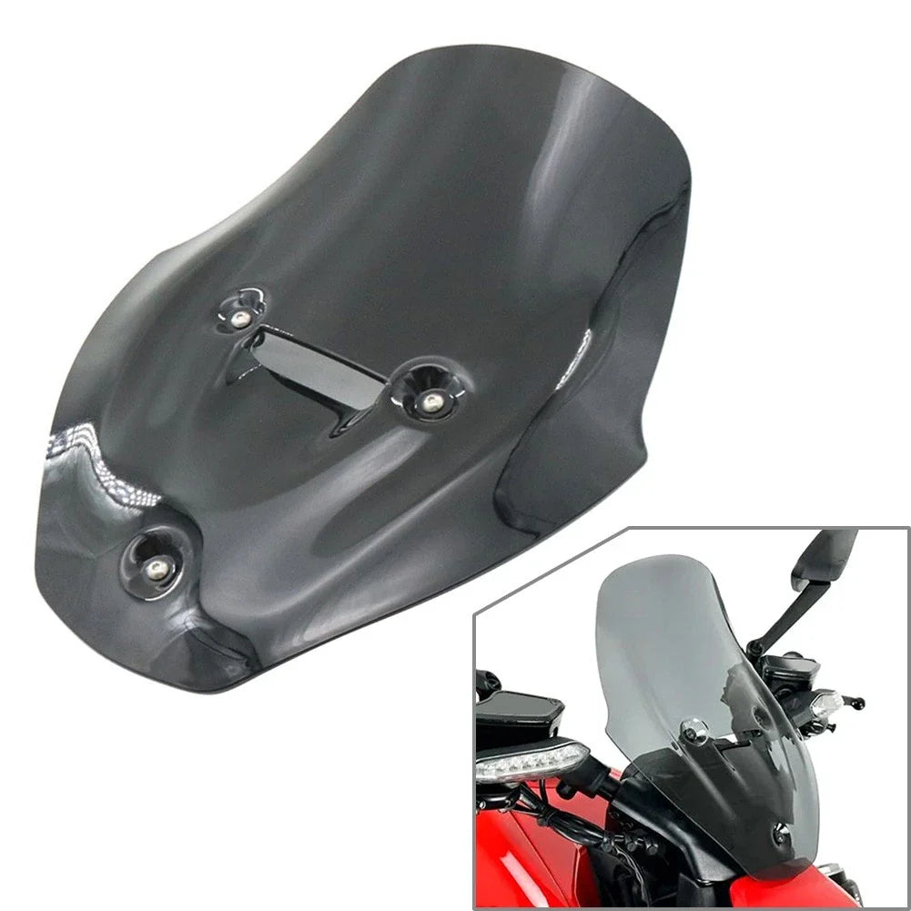 Black Motorcycle Front Fairing Windshield for Ducati Diavel V4 (2023)