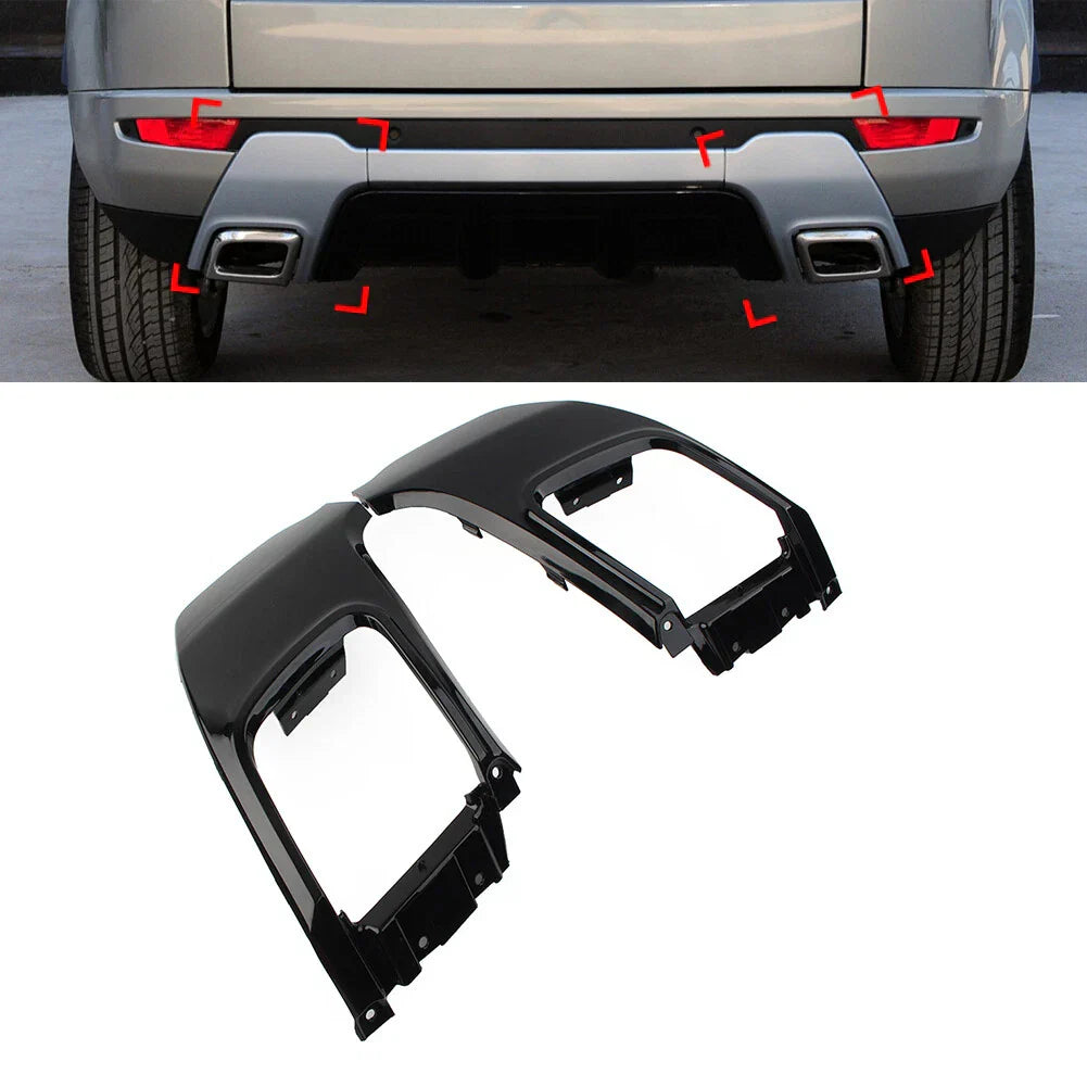 Rear Bumper Tail Exhaust Pipe Trim for Land Rover Range Rover Evoque (10-18)