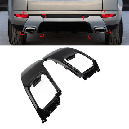 Rear Bumper Tail Exhaust Pipe Trim for Land Rover Range Rover Evoque (10-18)