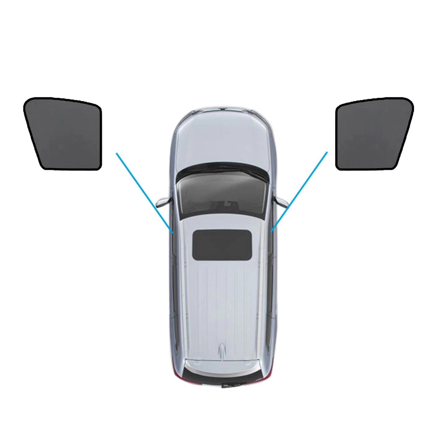 Magnetic Mesh Sun Blind Shades for Audi Q7 SQ7 (2015-2025)