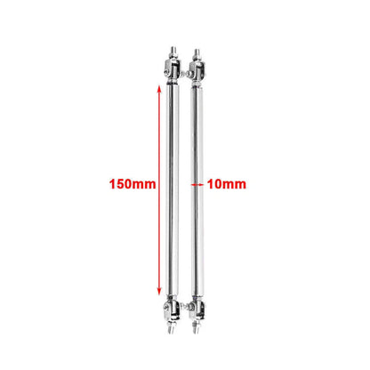 Adjustable Front Bumper Lip Splitter Strut Rod Tie Support Bar for Universal Blue