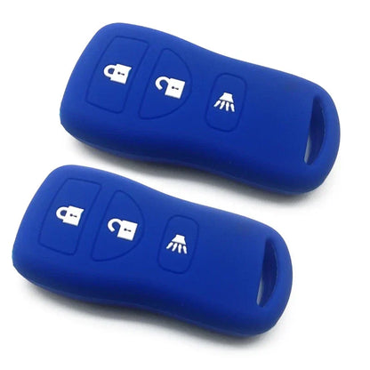 2 x 3 Button Key Cover Case for Nissan Xterra Pathfinder Versa Sentra (2000-2023)