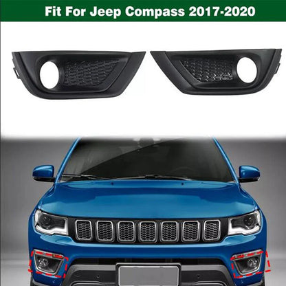 Front Bumper Fog Light Covers for Jeep Compass (2017-2020)