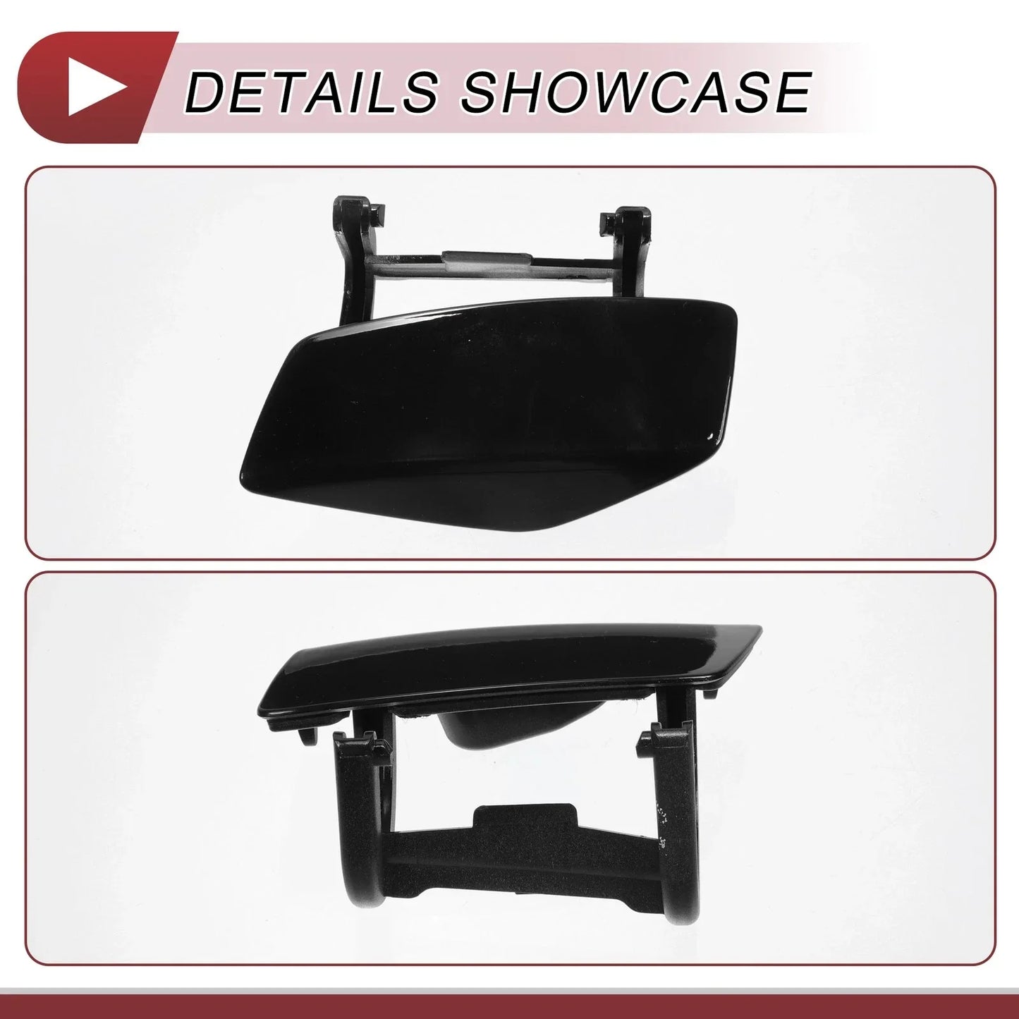 Front Left Washer Nozzle Cover for Mercedes-Benz CLA250 (2014-2019) Black