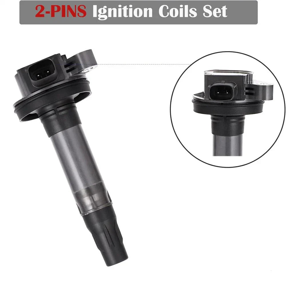6Pcs Ignition Coils & Spark Plugs for Ford Transit 150 250, Lincoln MKZ MKX