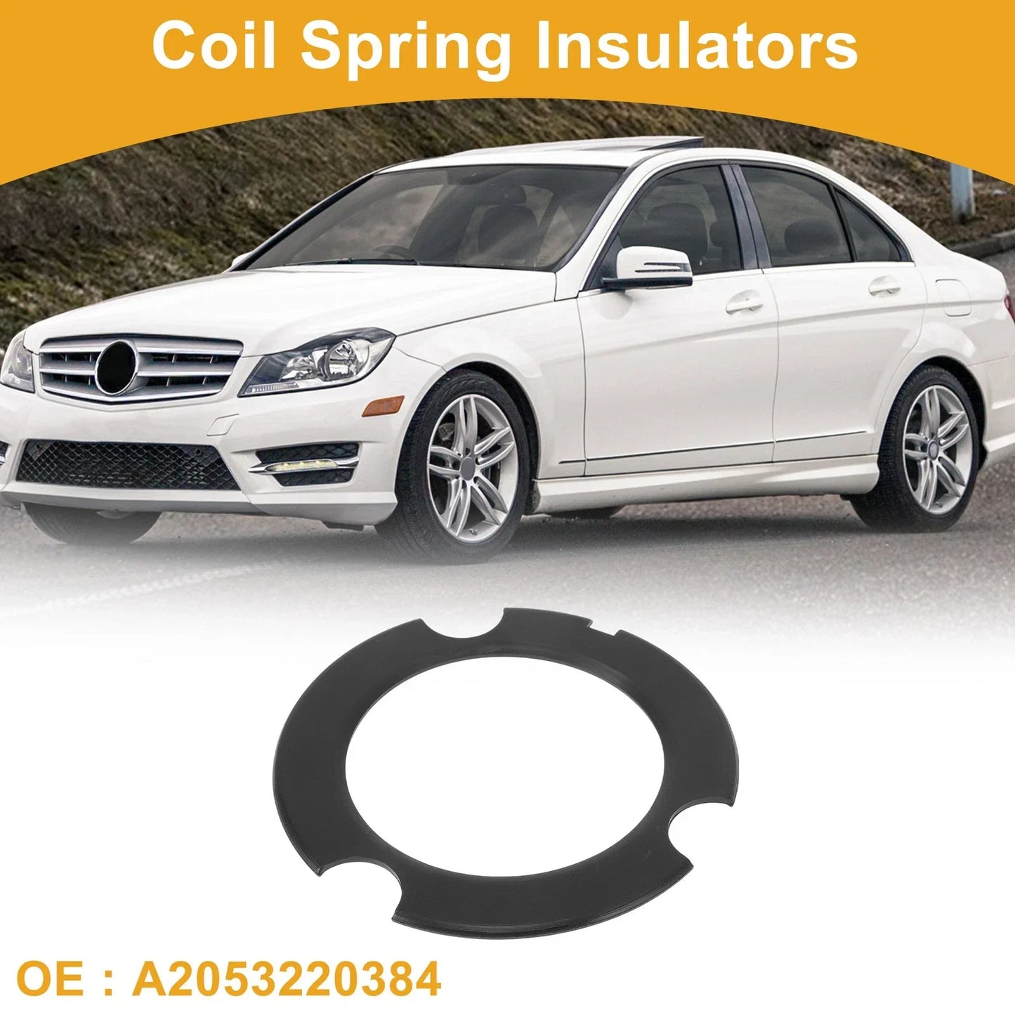 Coil Spring Insulators for Mercedes-Benz C-Class W205 (2014-2021)