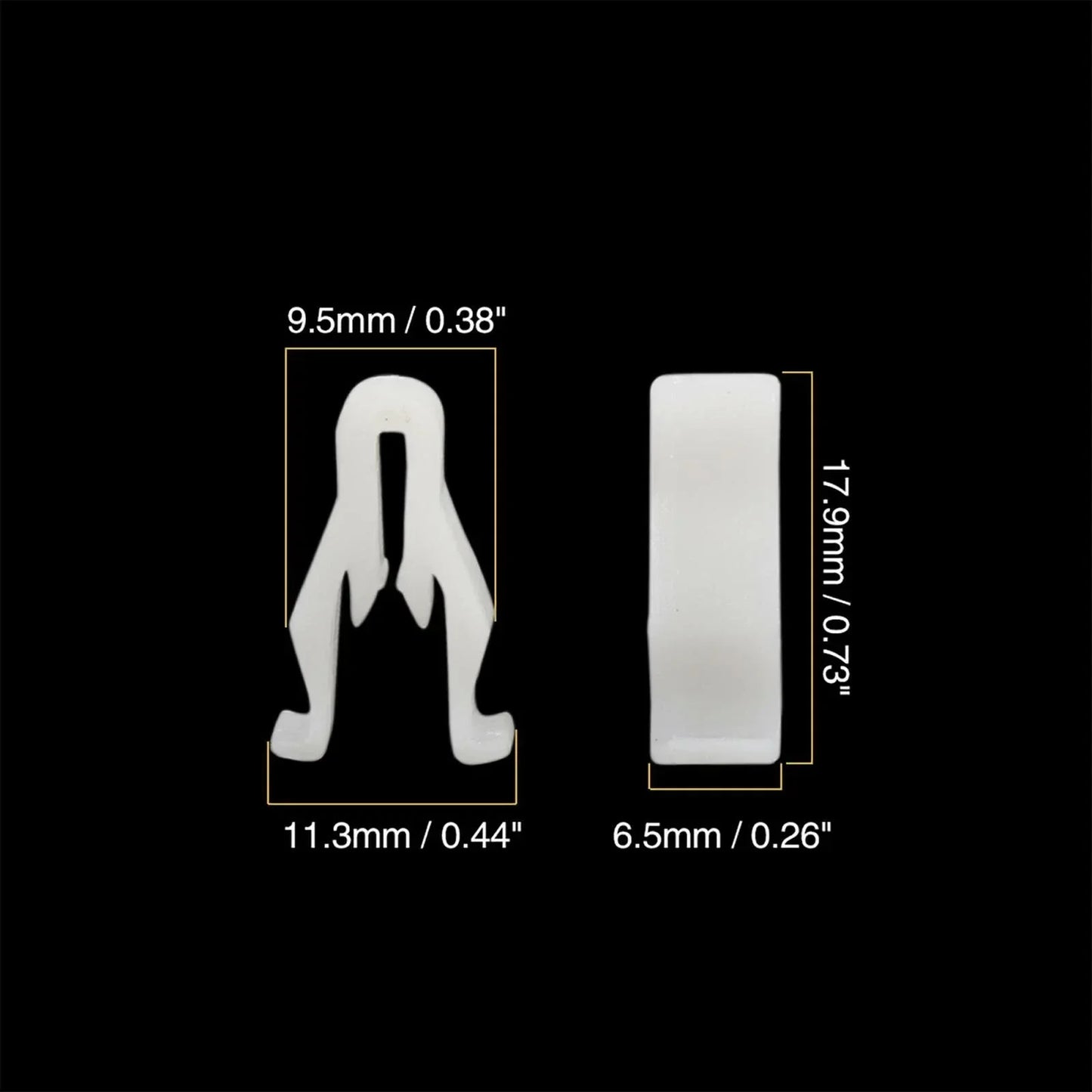 30 x White Plastic Nylon Switch Bezel Clips for Toyota Lexus