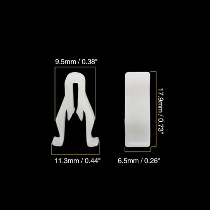 30 x White Plastic Nylon Switch Bezel Clips for Toyota Lexus