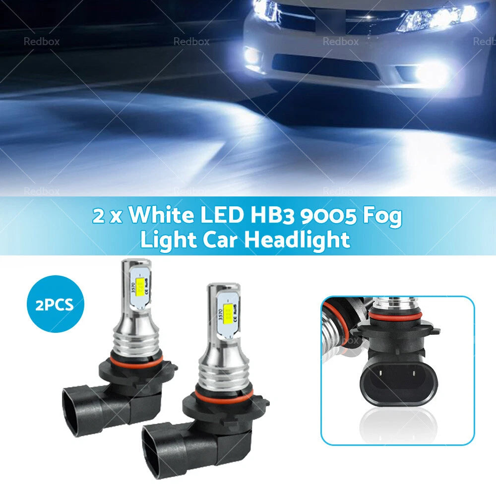 HB3 9005 LED White Headlight Bulbs 60W 12V Xenon 6000K for Car