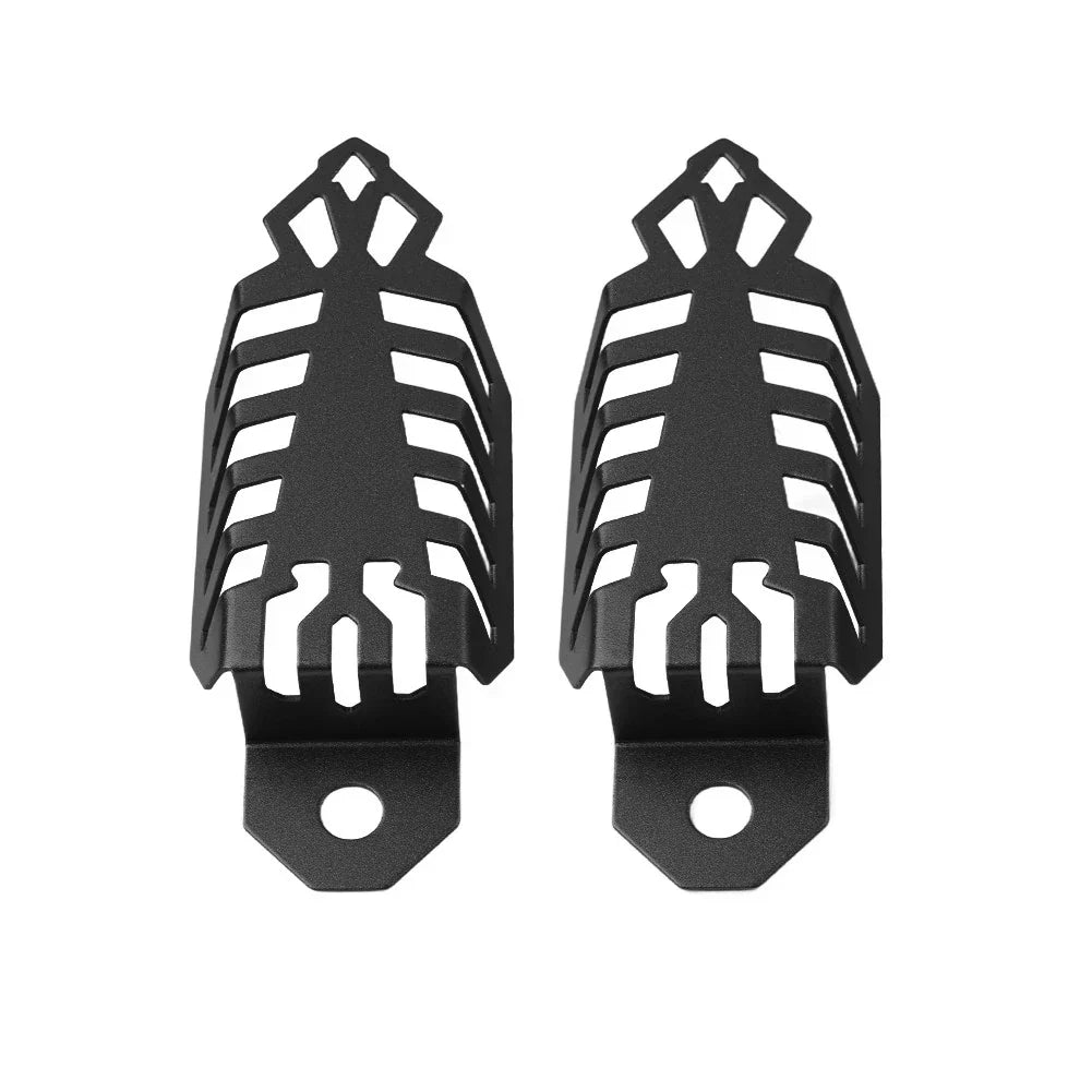 Universal Fork Dust Shock Absorber Spring Covers for Motorcycle ATV - Black