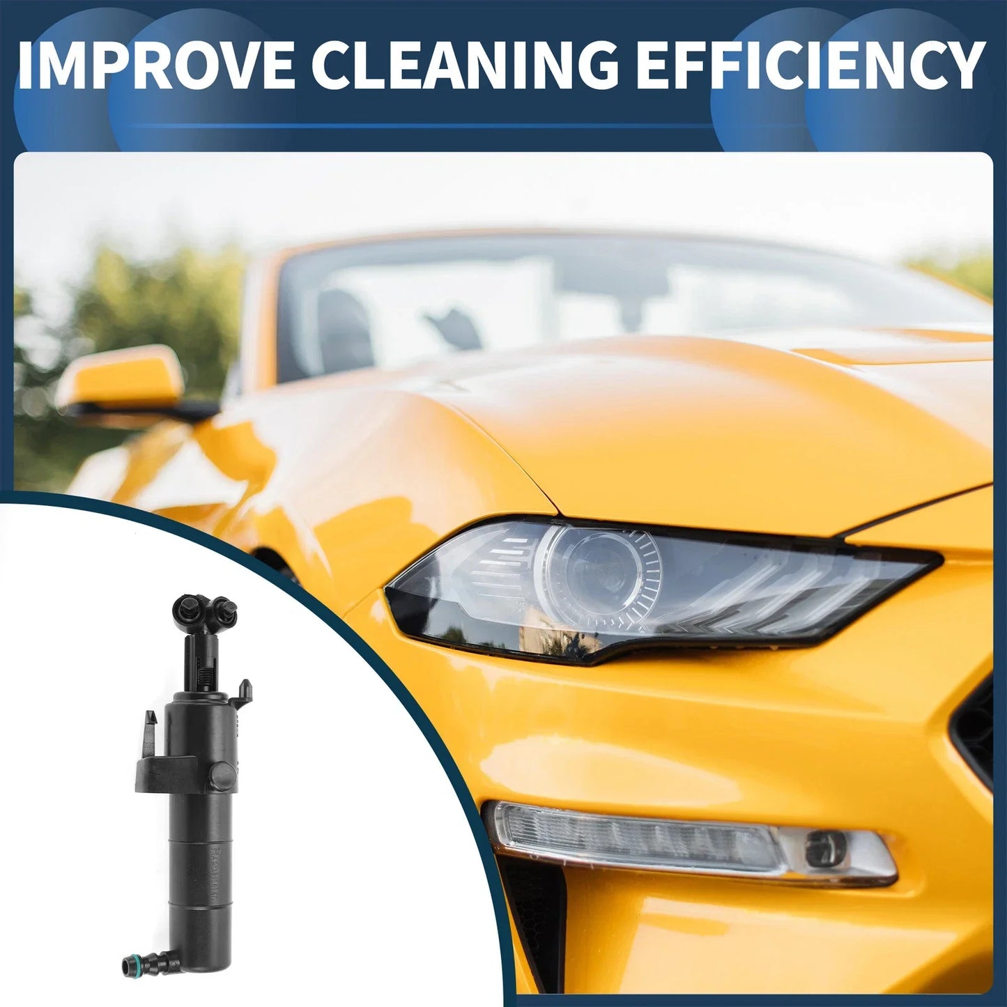 Driver Side Headlight Washer Nozzle for Mercedes-Benz E250 (2010-2016)