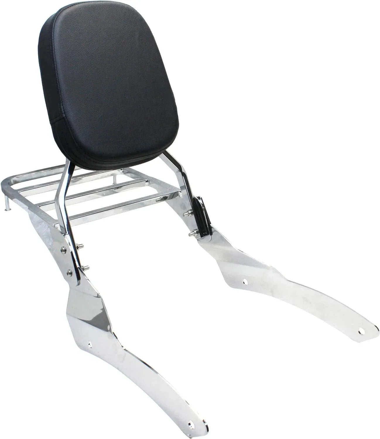 Steel Backrest Sissy Bar Rack for Yamaha V-Star 650 400 Classic (2000-2017)