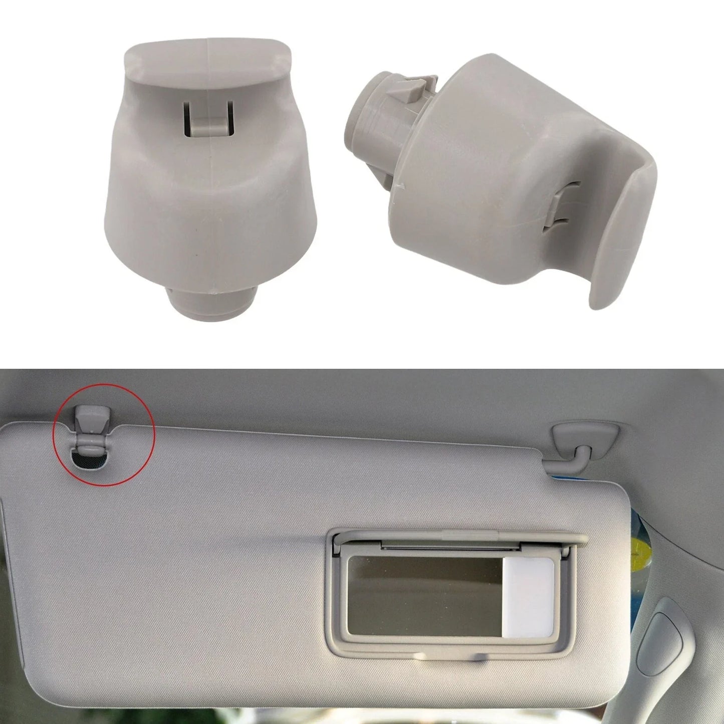 2 x Sun Visor Retainer Bracket Clip Holder for Infiniti JX35 (2012–2013)