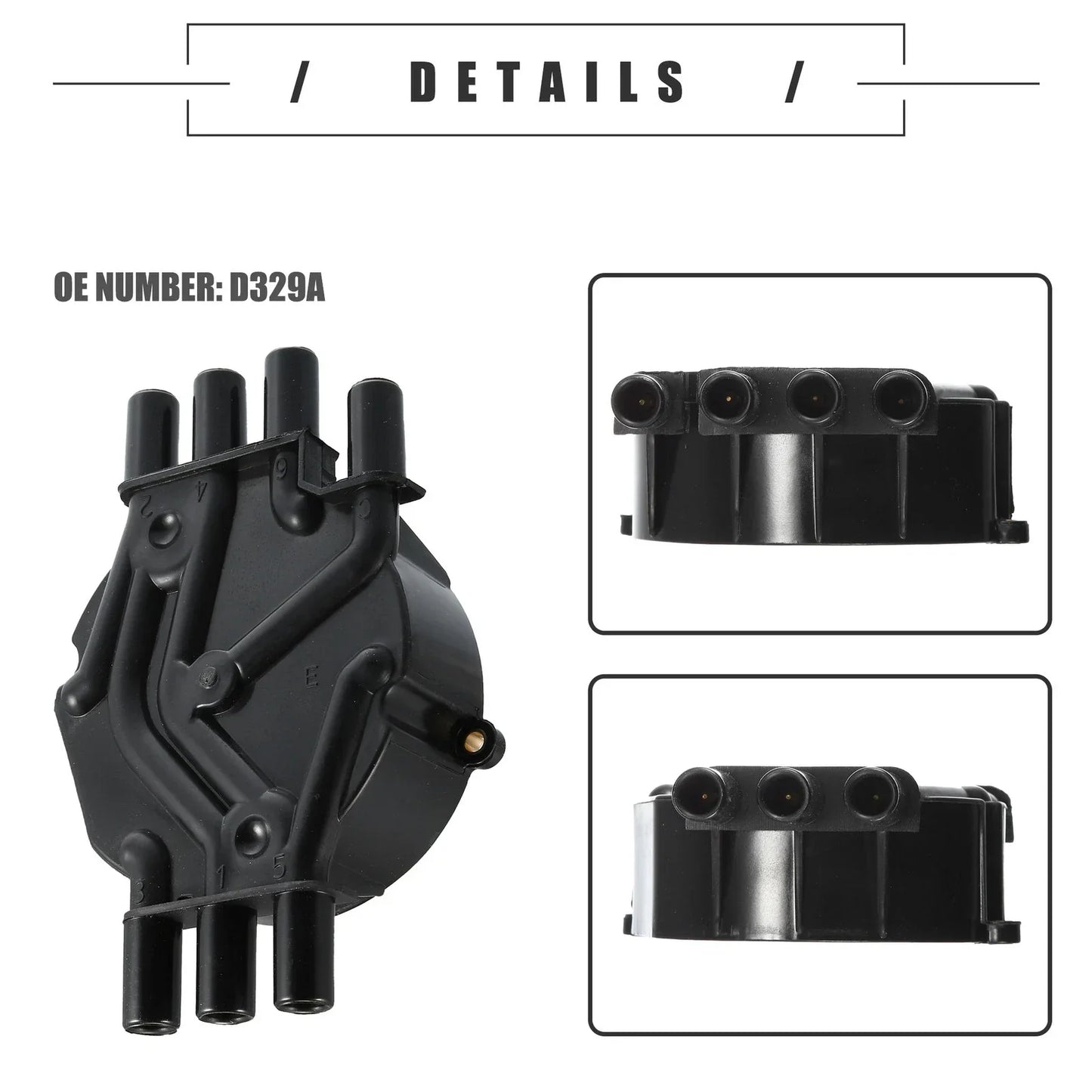 Brass Terminals Distributor Cap & Rotor Kit for Chevrolet