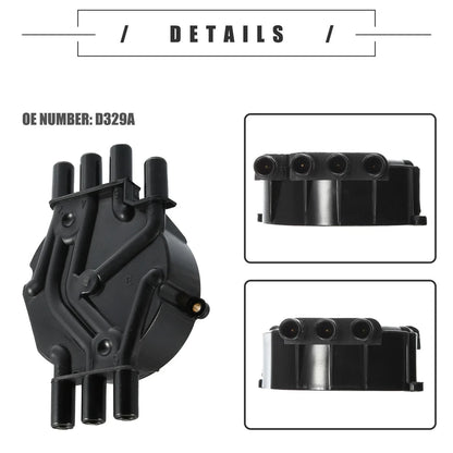 Brass Terminals Distributor Cap & Rotor Kit for Chevrolet