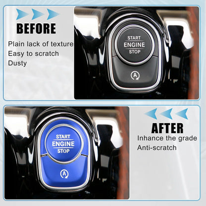 Engine Start Stop Button Cover Sticker Kit for Mercedes Benz A-Class (2013-2023)