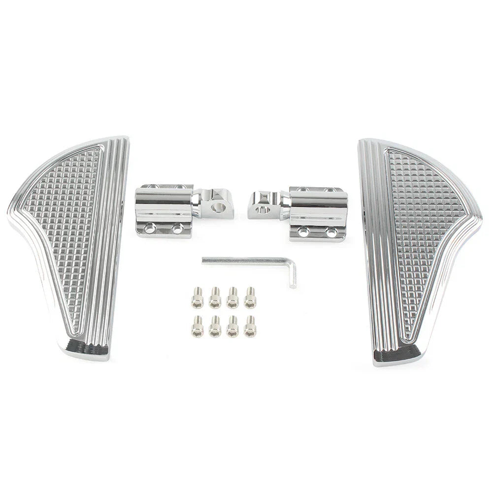 Rear Floorboards Foot Pegs for Harley Dyna Softail Electra Glide V-Rod