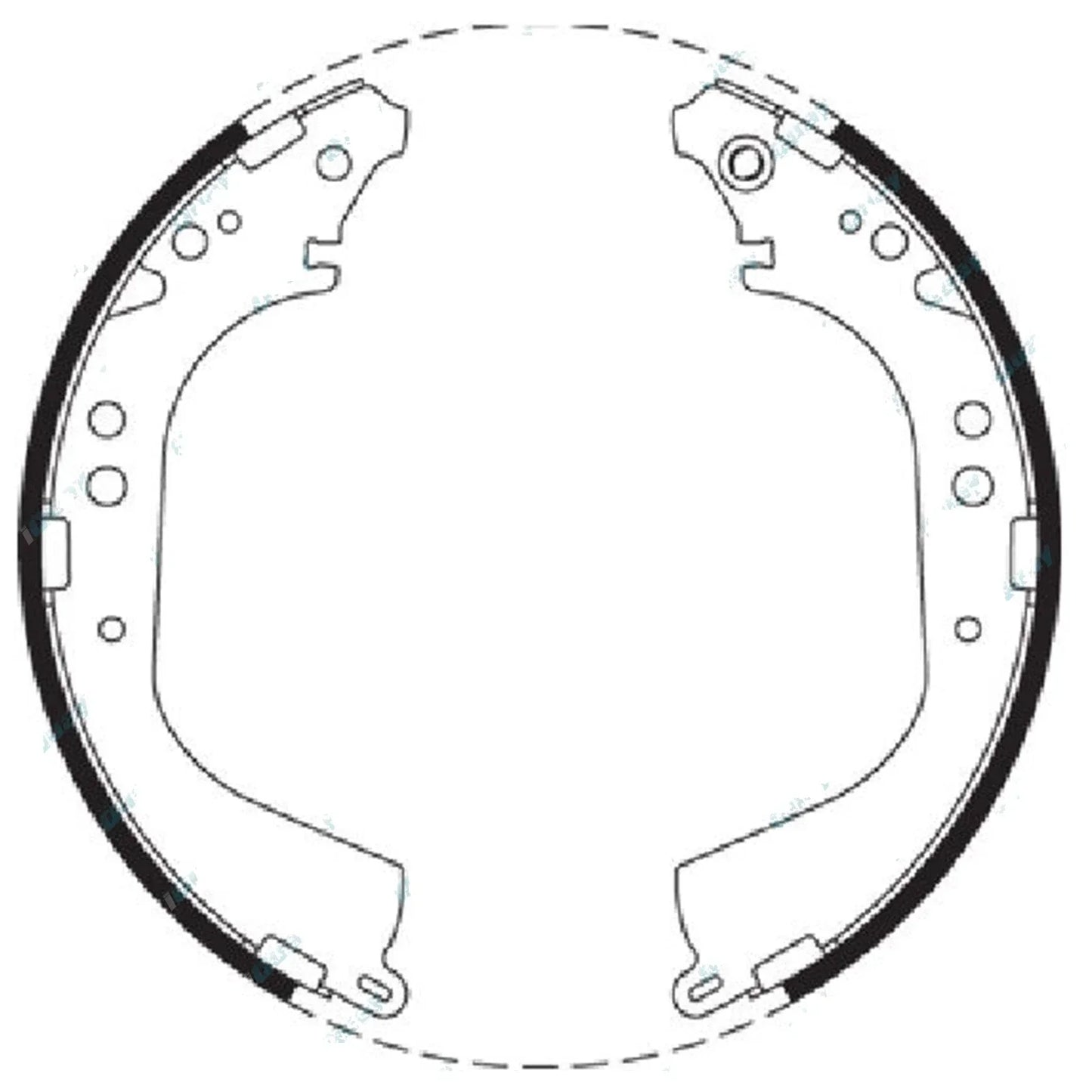Rear Brake Shoes Set for Patrol GU Y61 4wd Ute 1999-on 4X4 w/ Drum Brakes