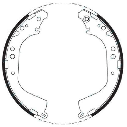 Rear Brake Shoes Set for Patrol GU Y61 4wd Ute 1999-on 4X4 w/ Drum Brakes