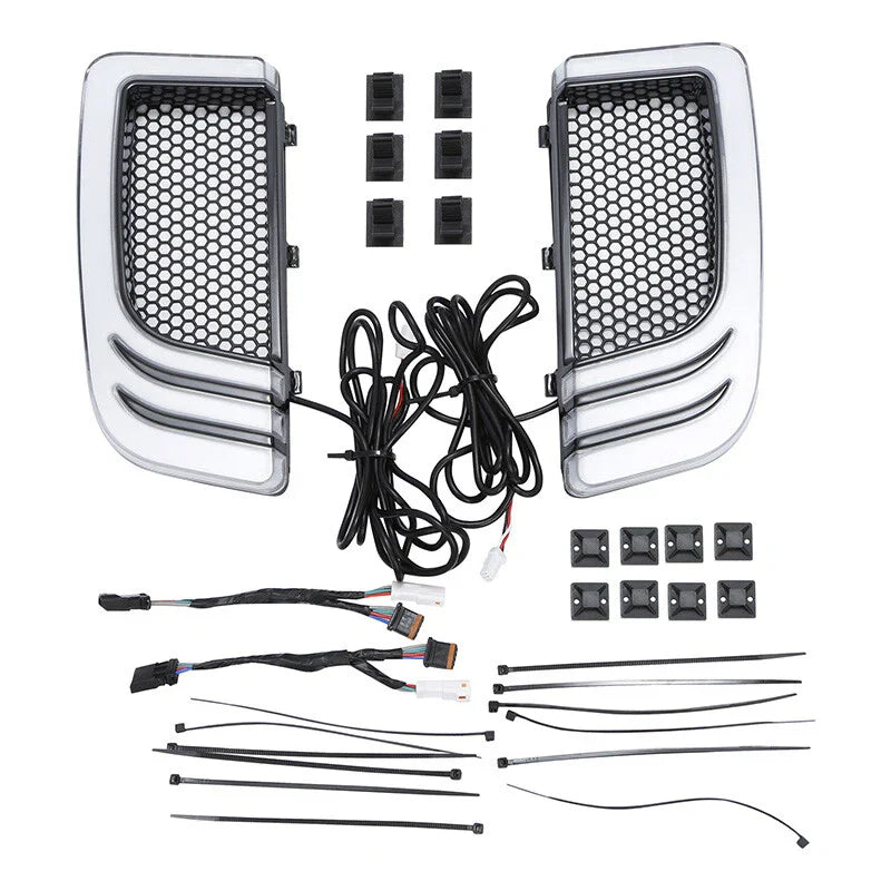 LED Fairing Lower Grills with Turn Signal Lights for Harley Road Glide (2014-2024)
