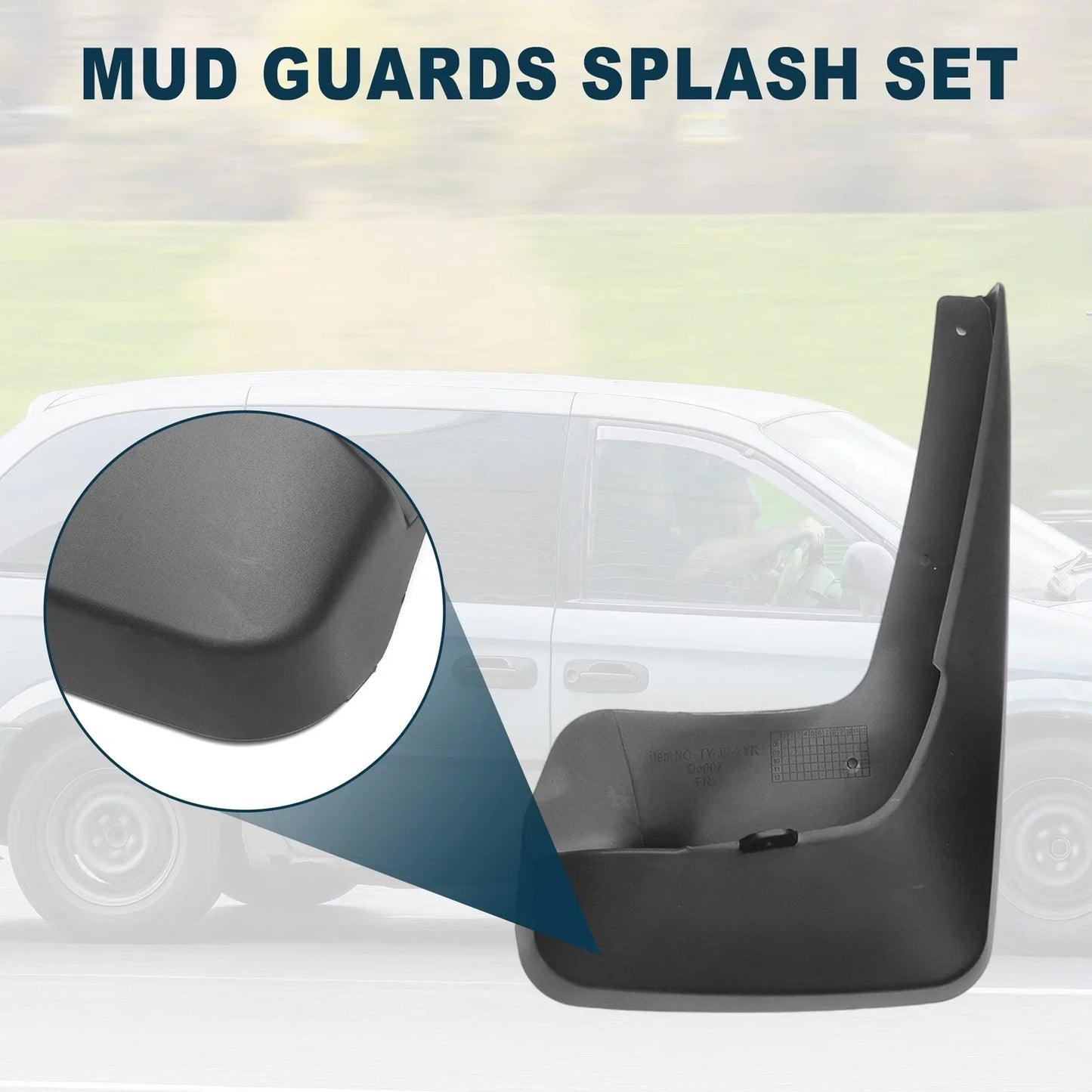 Mud Flap Splash Guard for Dodge Chrysler Grand Caravan (2011-2019)