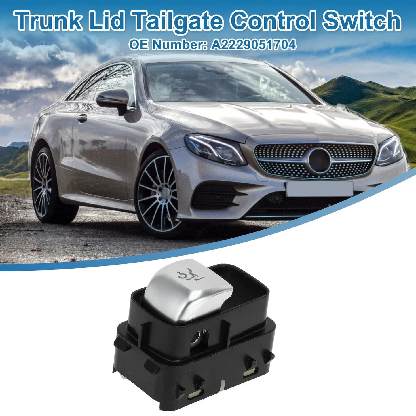 Trunk Release Switch for Mercedes-Benz E300 2017-2019 Black