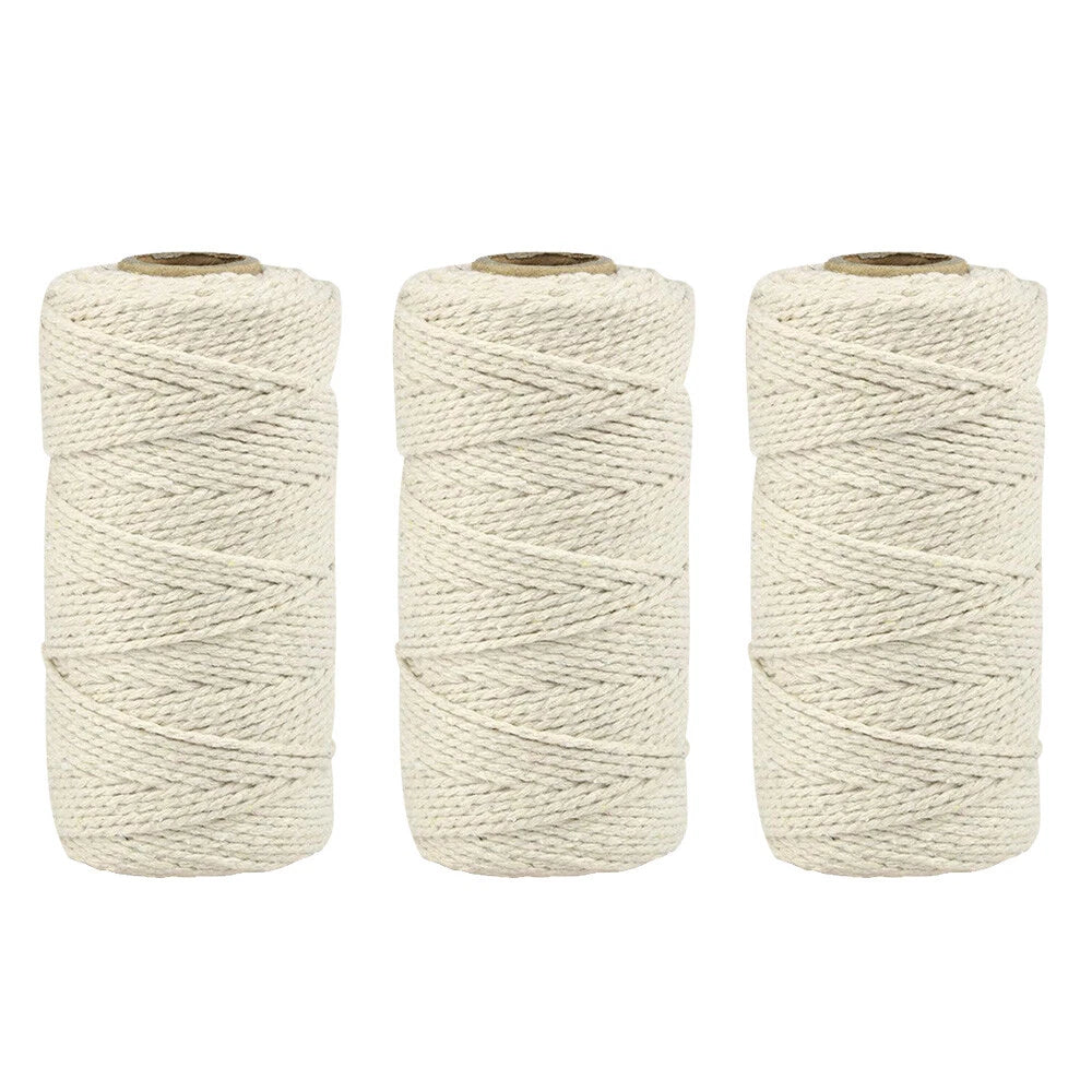 Natural Cotton & Jute Twine for Gift Wrapping & Crafts ( 100m)