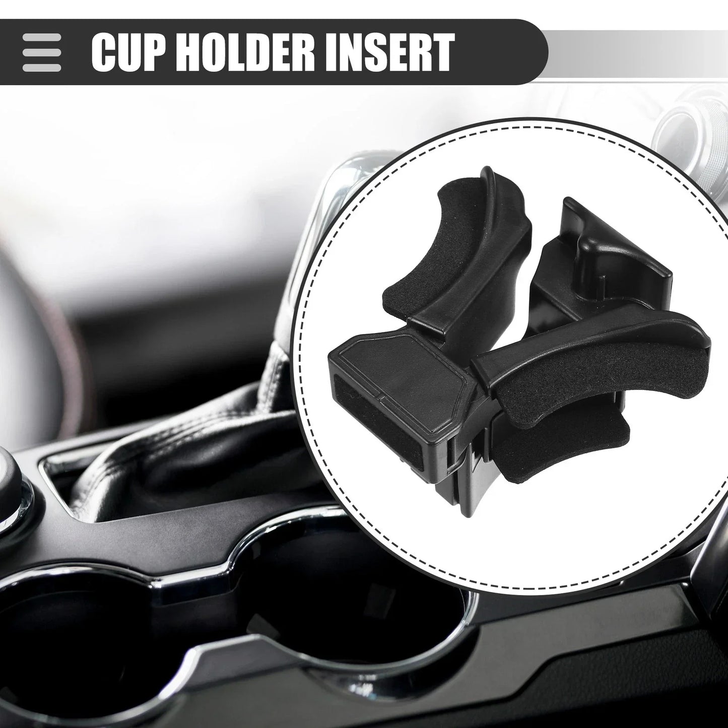 Cup Holder Insert for Lexus GX470 (2003-2009) - Black Plastic Foam