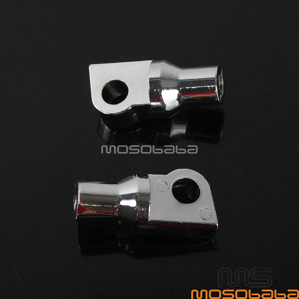 Chrome Foot Pegs Mounting Bolts Adapter for Harley Male Pegs