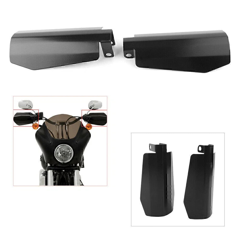 7.2x4 in Memphis Shade Coffin Cut Hand Guard for Harley Dyna, Sportster