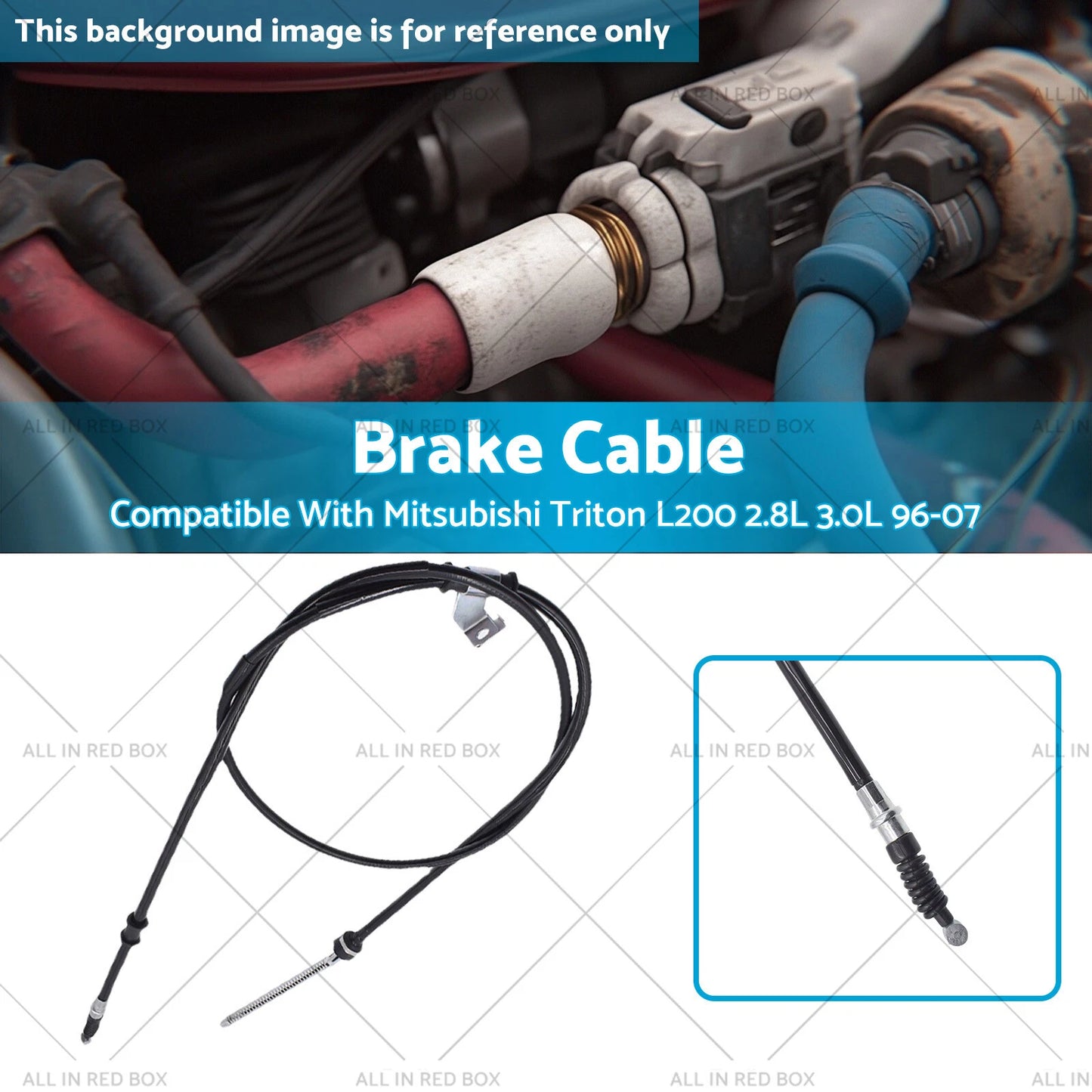Brake Cable RH for Mitsubishi Triton L200 2.8L 3.0L (1996-2007)