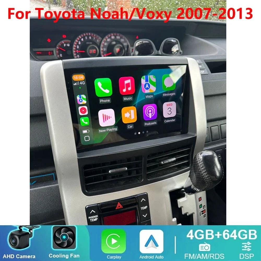 Wireless Carplay Android Auto Radio for Toyota Noah/Voxy (2007-2013)