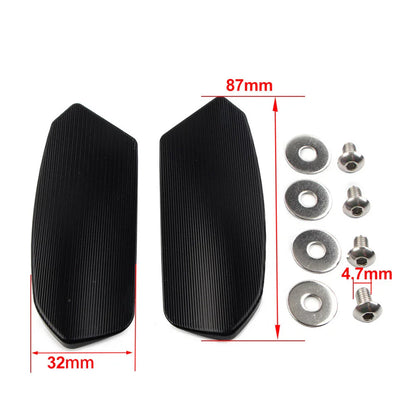 Rearview Mirror Block Off Base Plates for Suzuki GSXR 1000 (2017-2022) Blue