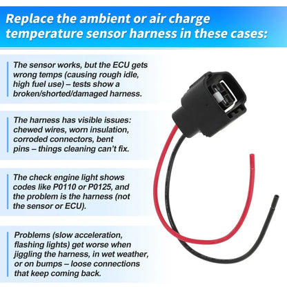 Ambient Air Temperature Sensor with Connector Pigtail