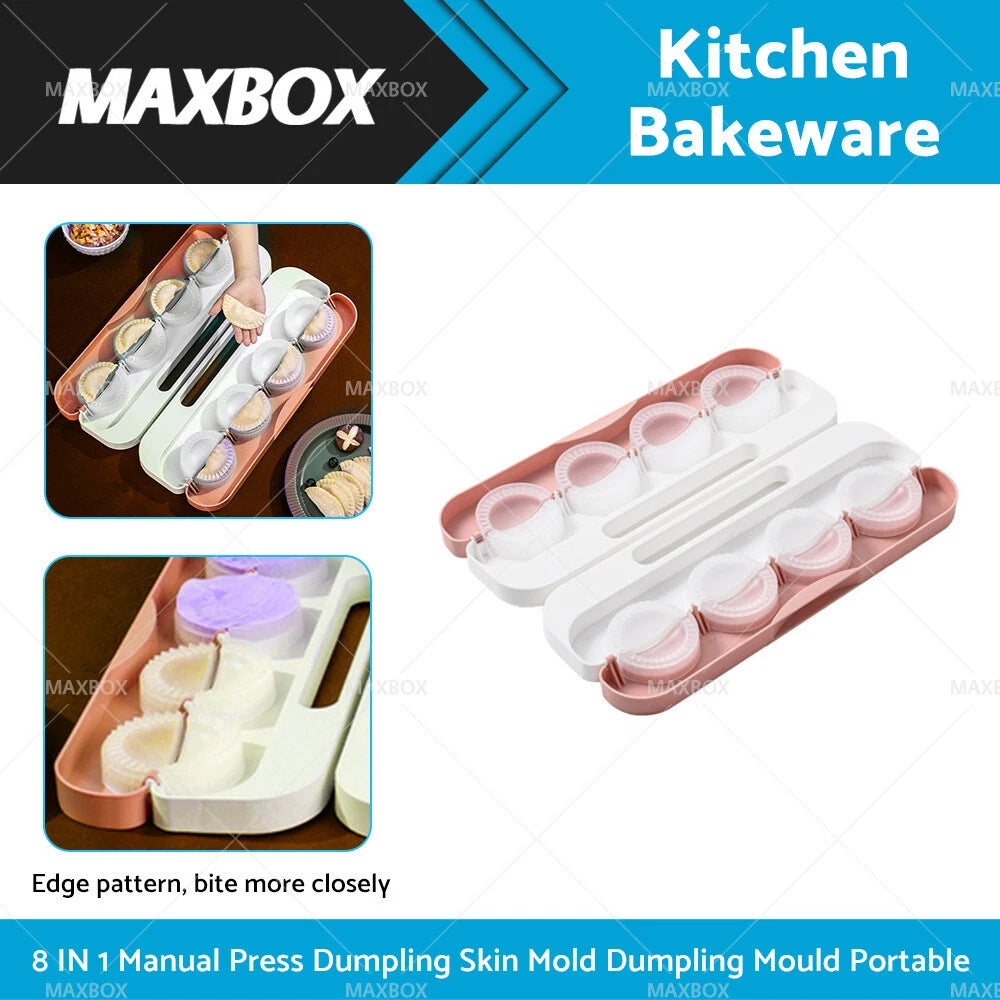 8-in-1 Dumpling Maker Tool for DIY Wrappers & Dough Press