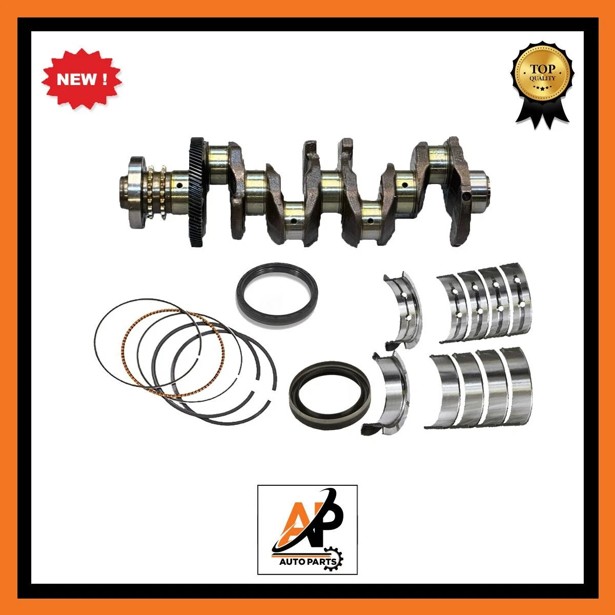 Crankshaft with Gear Heavy Duty Rebuild Kit for BMW 2.0 N47 (2012–2018)