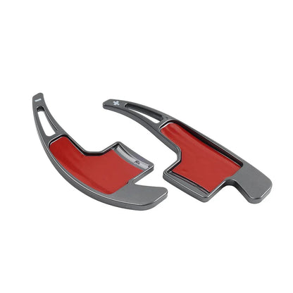 Gray Steering Wheel Shifter Paddle Extensions for Ford Mustang (2015-2023)
