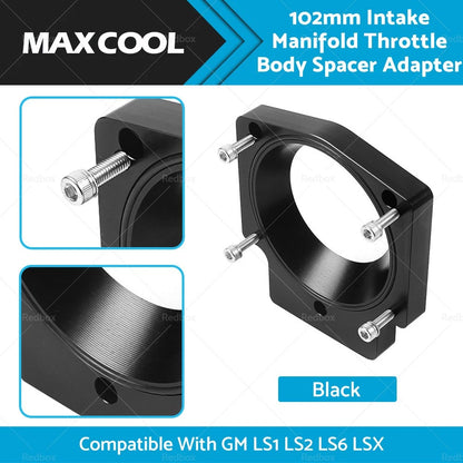 102mm Throttle Body Spacer Adapter for GM LS1 LS2 LS6 (2001-2009)