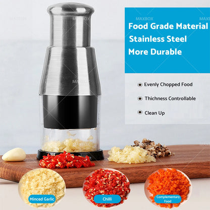 Stainless Steel Garlic Chopper & Masher for Kitchen 304