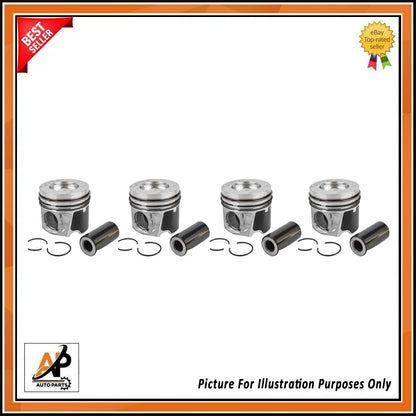 4 x Piston with Rings and Connecting Rods for Vauxhall Vivaro (2011–2019)