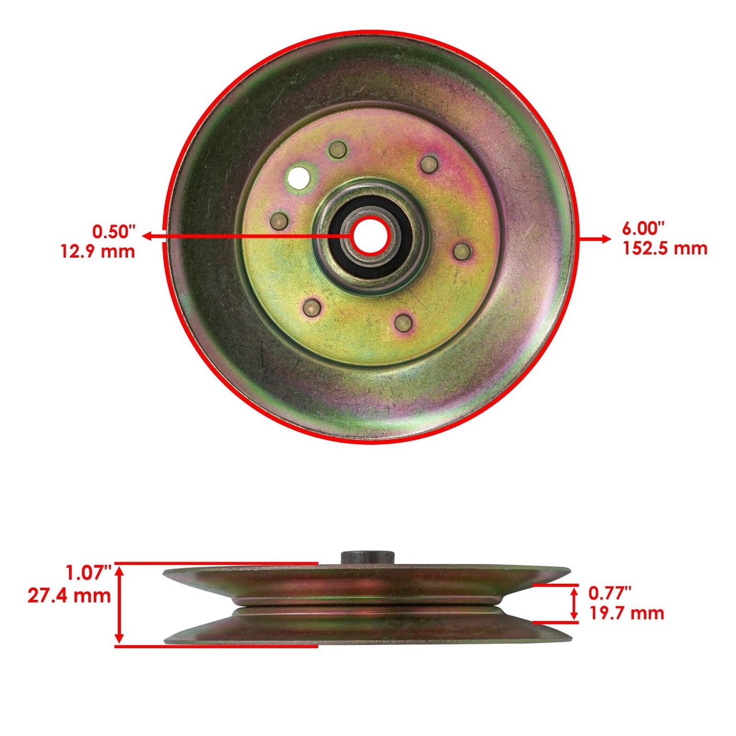 Deck Pulley Replacement for Gravely PM152M Pro-Master 320XDZ PM160 ZT2760 (2003–2018)