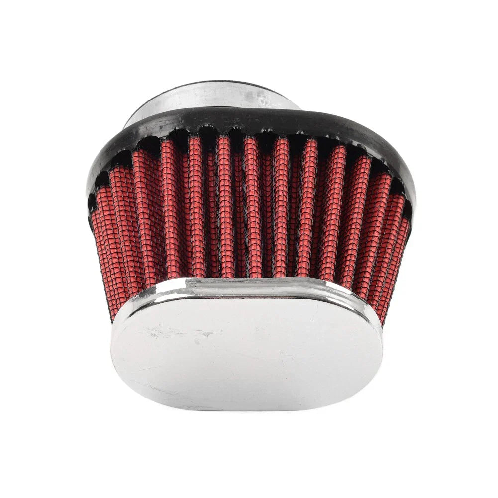 2.17'' 55MM Motorcycle Oval Air Intake Filter for Various Models