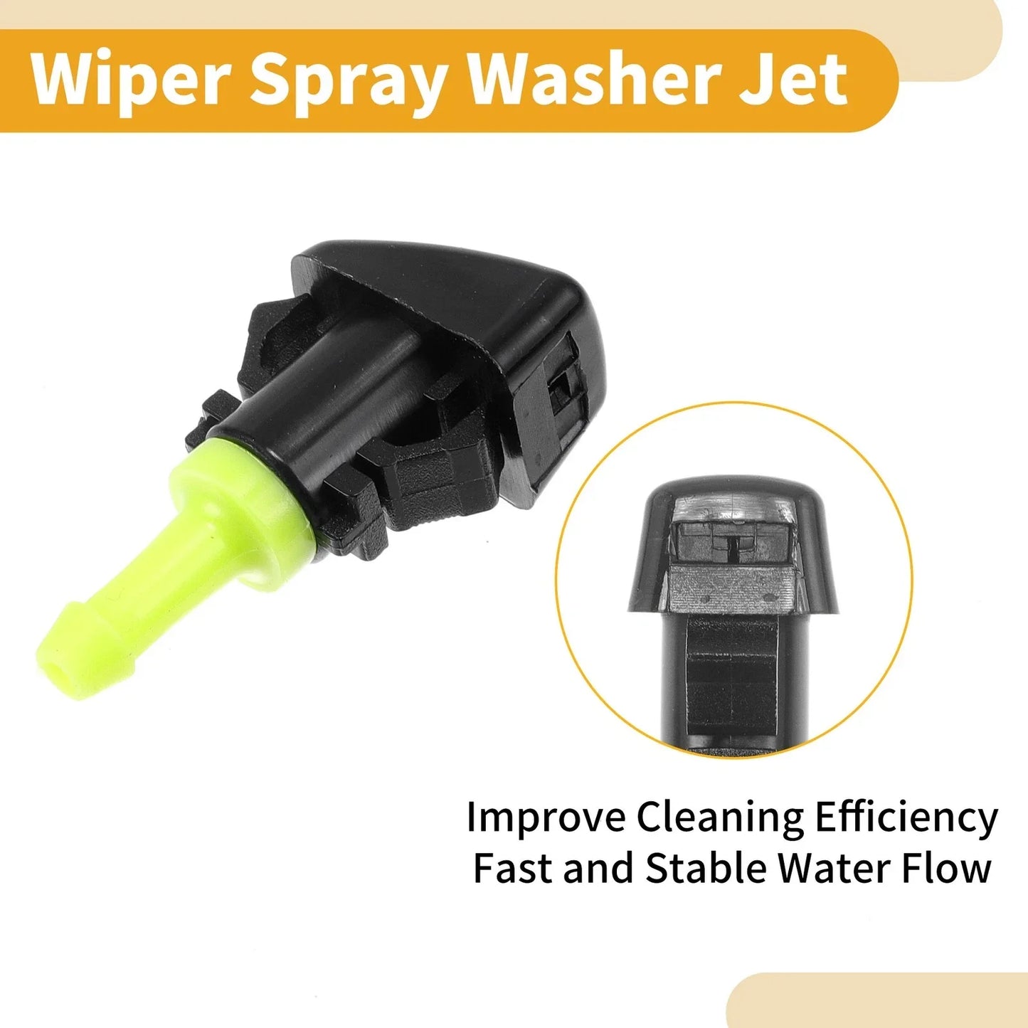 Windshield Washer Nozzle Kit for Dodge Avenger (2008-2011) with Gaskets