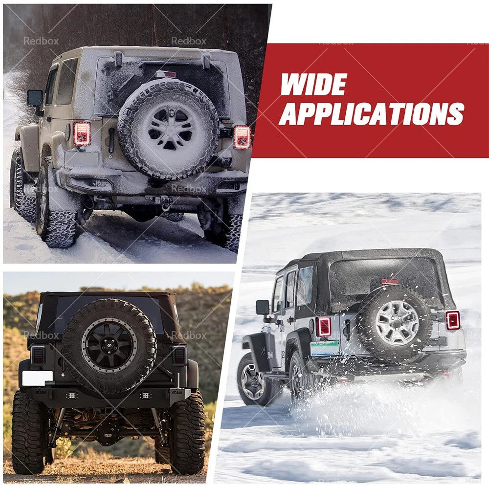 Smoked LED Tail Light Lamps for Jeep Wrangler JK (2007-2017)