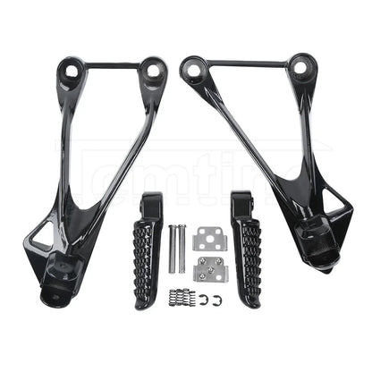 Black Rear Passenger Footpegs for Kawasaki Ninja ZX6R (2005-2008)