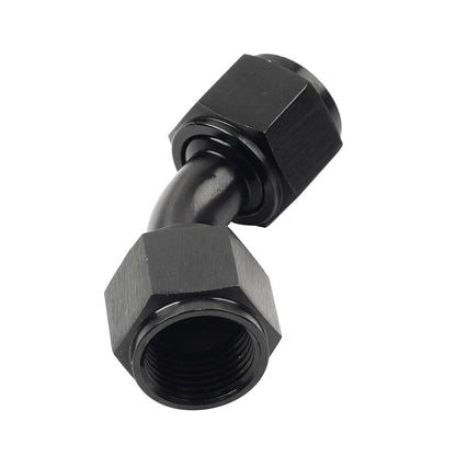 8AN Female to Female 45�� Swivel Coupler Fitting Adapter for Car