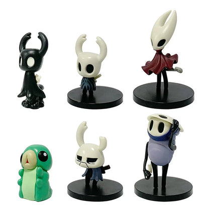 6pcs Hollow Knight Action Figures Collectible Statues Ornaments